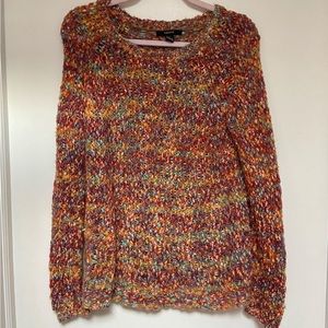 Rainbow knit sweater